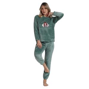 62389-0-001350-pigiama-caldo-con-maniche-lunghe-donna-santoro-london-be-kind-to-the-planet-verde-hoja
