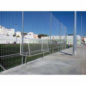 0509011-paletti-in-metallo-zincato-per-la-rete-di-protezione-senza-fissaggio-softee-equipment-6-m-bianco-tu