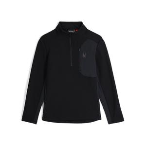 38a485330-blk-pile-con-semi-zip-spyder-bandit-nero