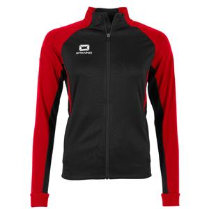408613-8600-giacca-donna-con-zip-integrale-stanno-stadio-nero-rosso