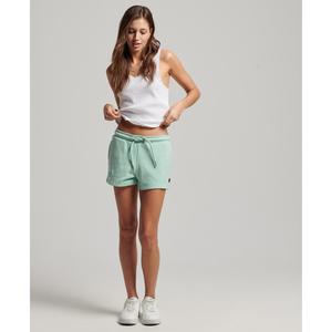w7110388a-7ap-pantaloncini-da-donna-in-jersey-ricamato-superdry-vintage-logo-verde-menta-screziato
