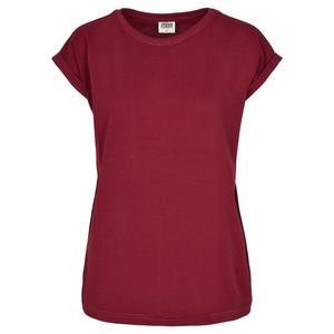 tb2983-00606-t-shirt-da-donna-urban-classics-organic-extended-shoulder-bordeaux