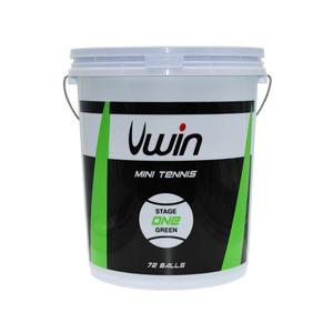 uwb110-palla-da-tennis-con-secchio-da-72-palle-uwin-stage-1-verde-tu