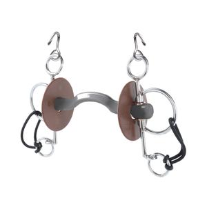 6532811-130-pelham-per-cavallo-corto-con-passaggio-di-lingua-morbido-beris-konnex-130-mm-grigio-argentato-marrone-130-mm